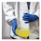 Gloveworks By Ammex Disposable Gloves, 13 mil Palm, Latex, Powder-Free, XL, 500 PK, Blue GPLHD88100 - alternate 4